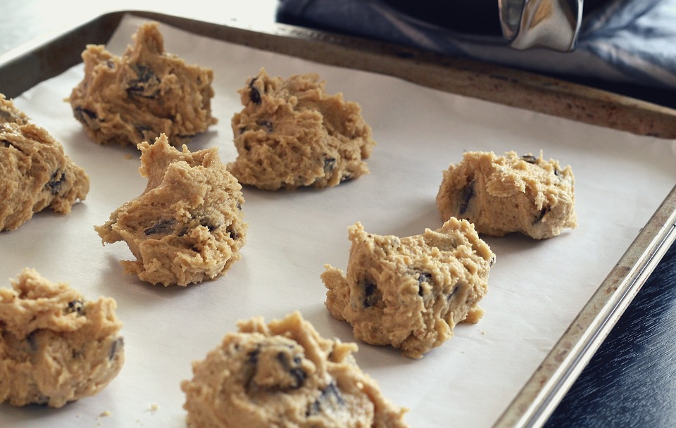 vegan chocolate chip cookies dough