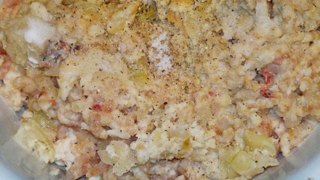 mixture for fish cutlets