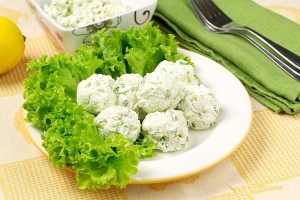 cottage cheese and sour cream balls