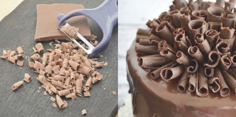 padaryti šokolado drožles