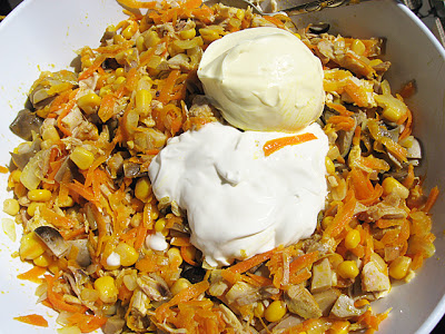 салат с сметаной