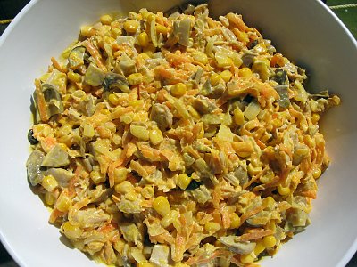 украшеный салат