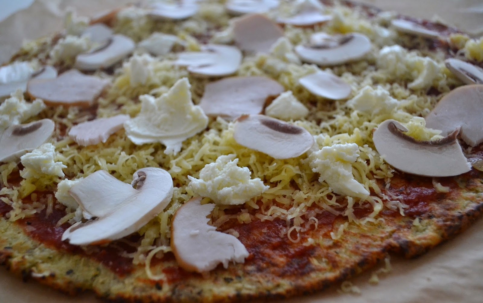 цветной капусты пицца с начинкой