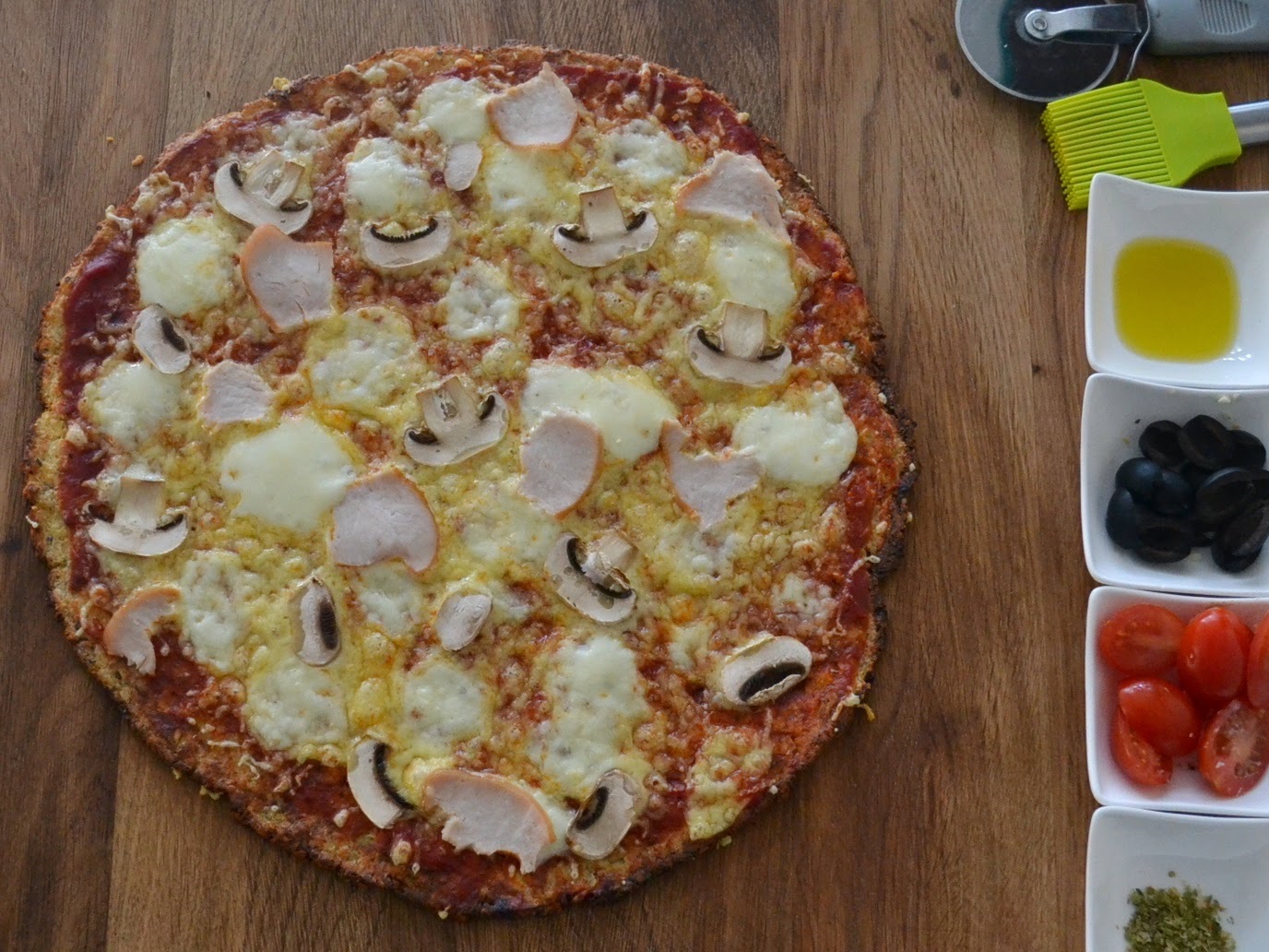 iškepta kalafiorų pica