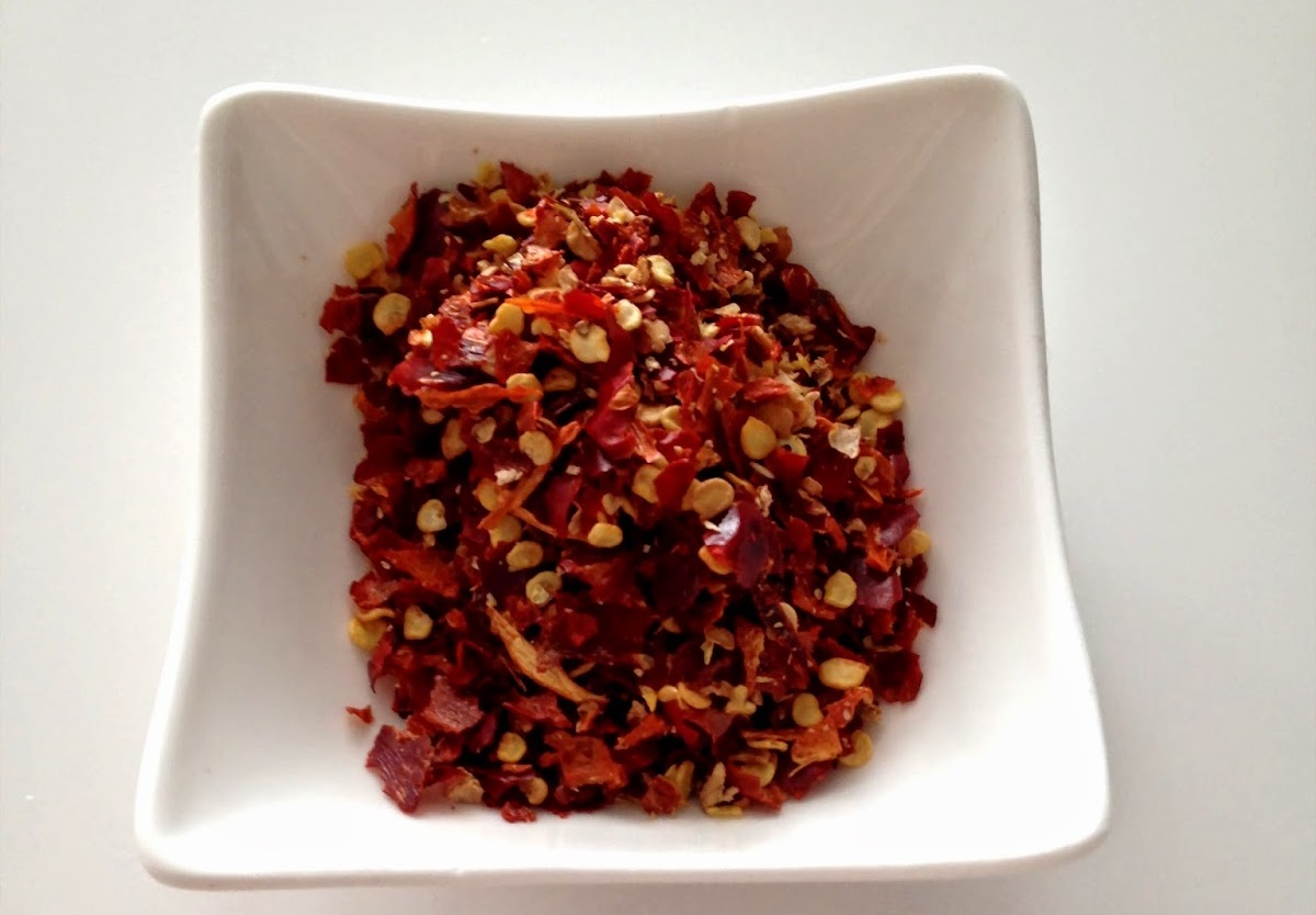 susmulkinti čili pipiriukai