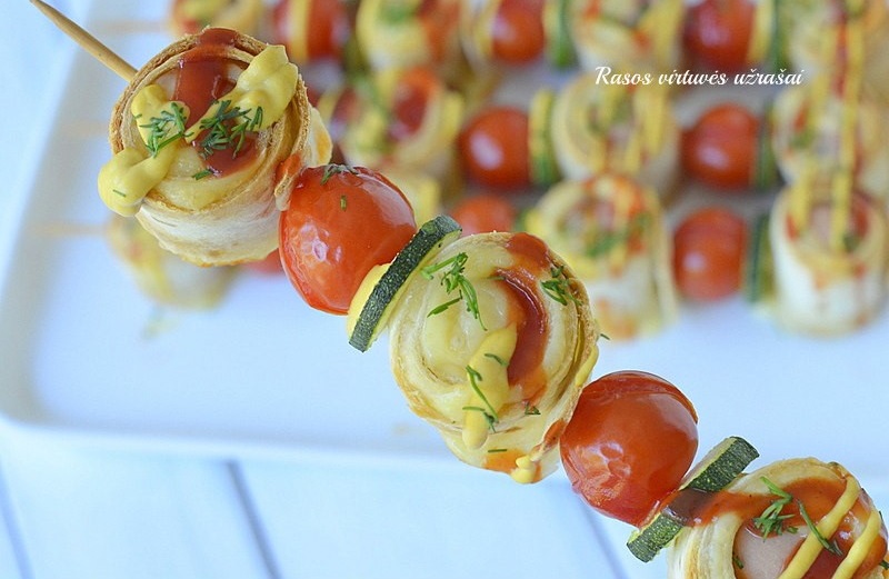 vėrinukai užkandžiai