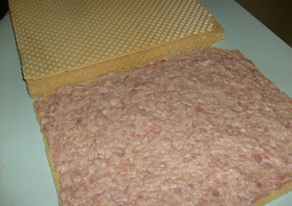 vafliniai kotletai sluoksniavimas