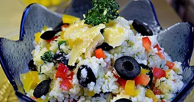 Couscous Salad with Cheese