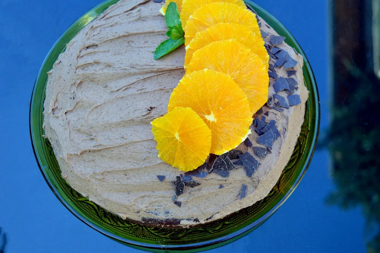 Drėgnas šokoladinis apelsininis tortas