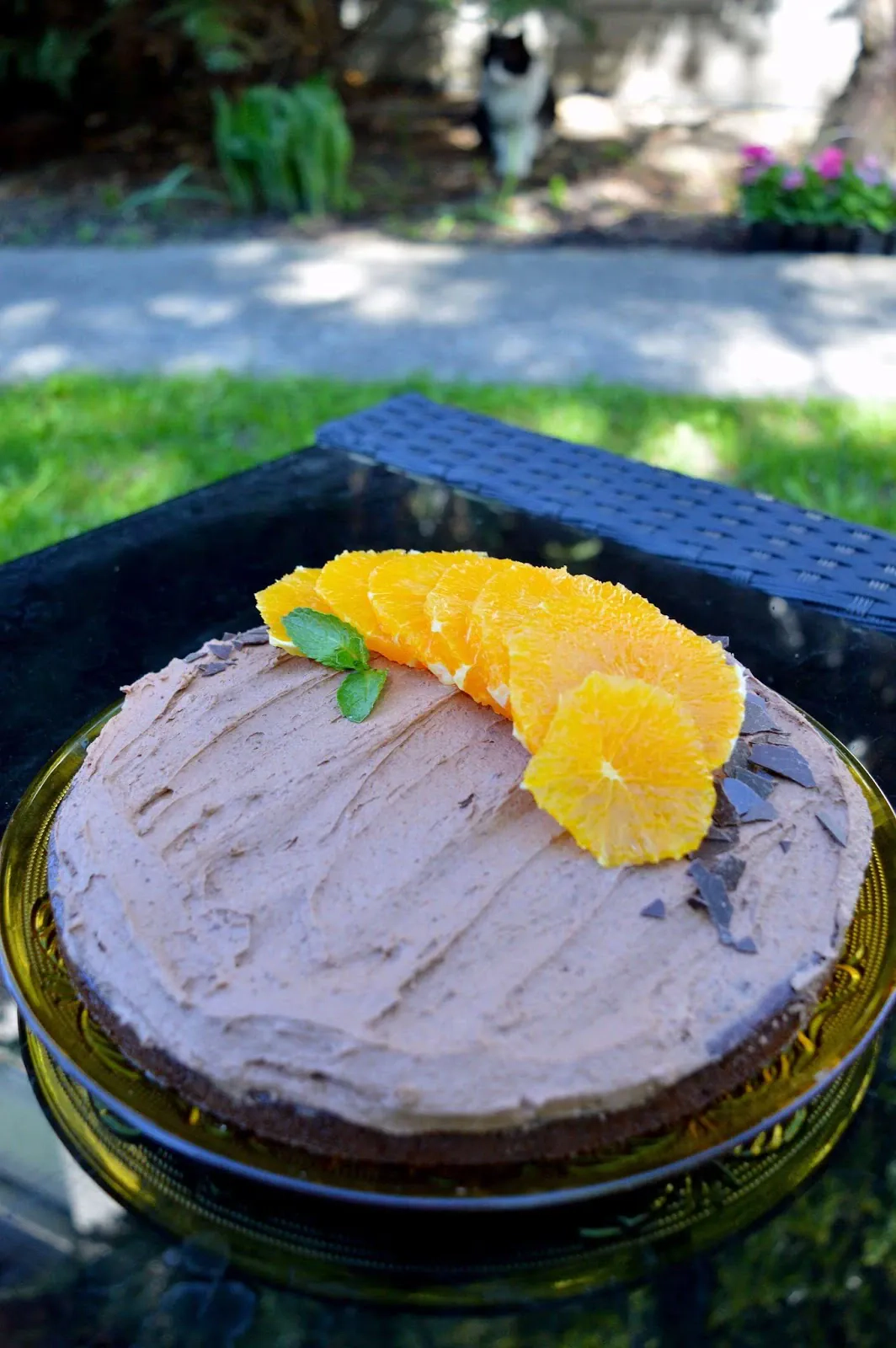 Drėgnas šokoladinis apelsininis tortas