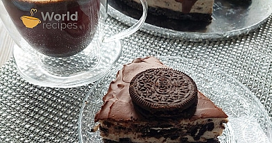 Oreo tortas su maskarponės sūrio ir kondensuoto pieno kremu