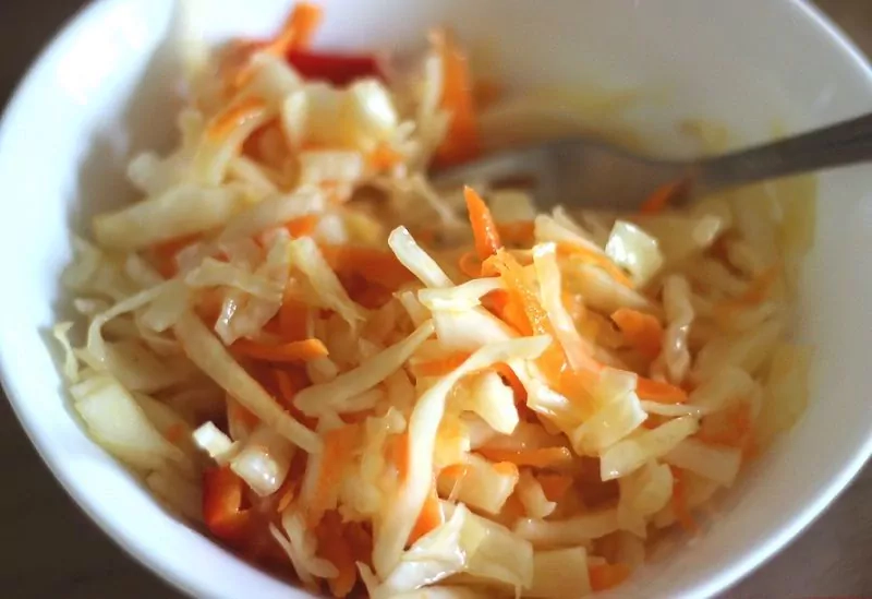 Marinuotos kopūstų salotos