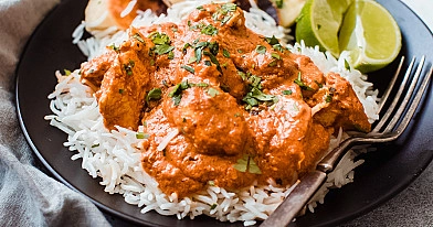 Troškinta indiška vištiena Tikka Masala su grietinėle