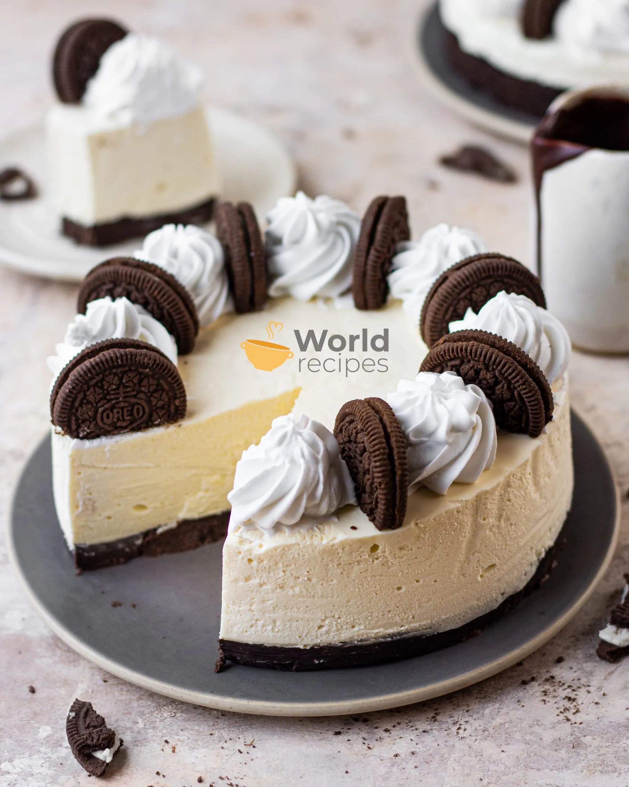 Nekeptas kreminio sūrio ir oreo tortas