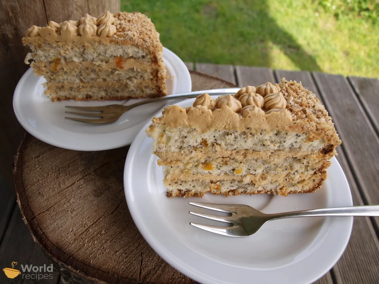 Biskvitinis tortas "Svajonė" su Rududu, sviesto ir grietinės kremu