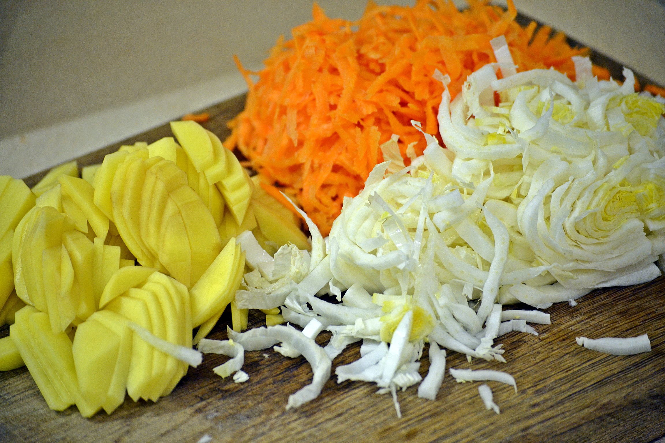 pjaustytos daržovės