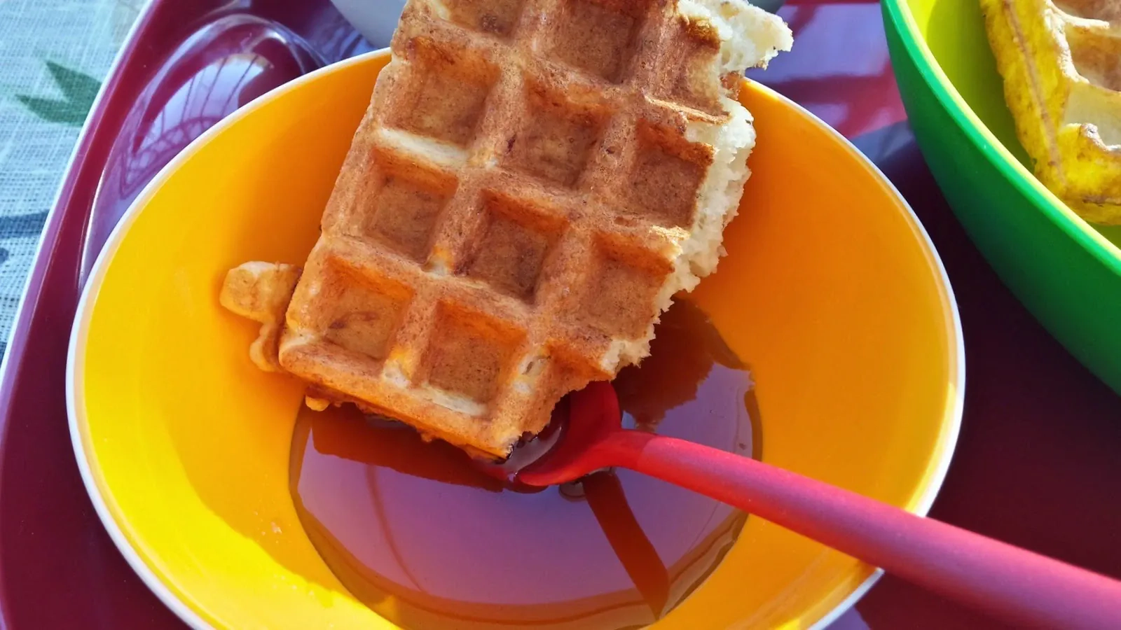 Vafliai su varške ir kefyru