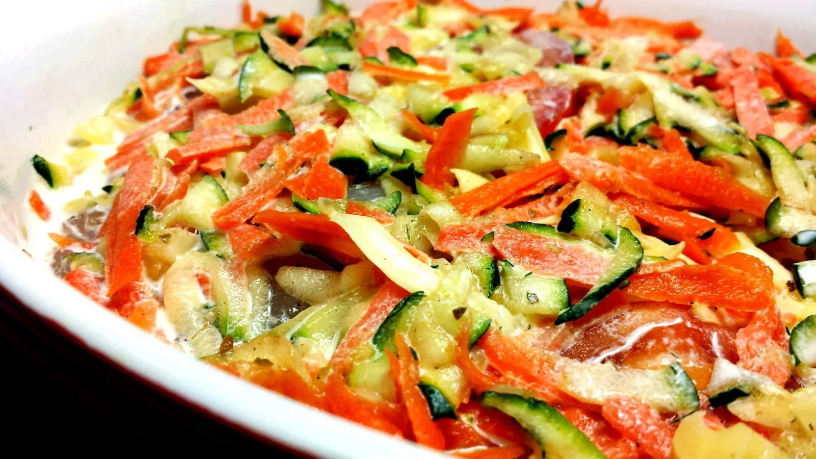 Daržovių - vištienos lazanija pagal Beatą su sūriu ir grietinėle