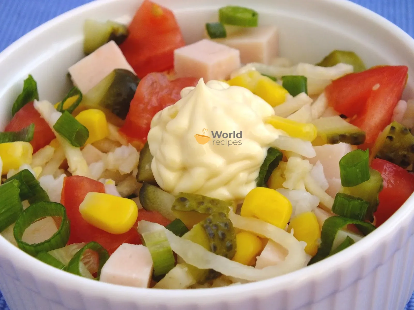 Sałatka z selerem konserwowym i ryżem