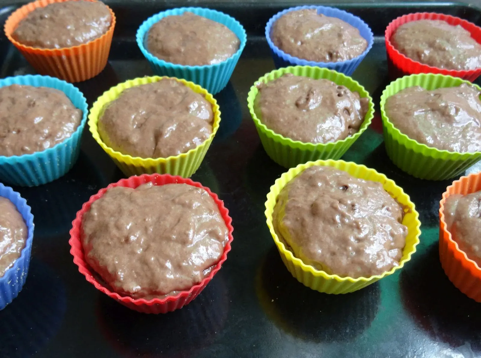 Muffinki czekoladowe z Nutellą