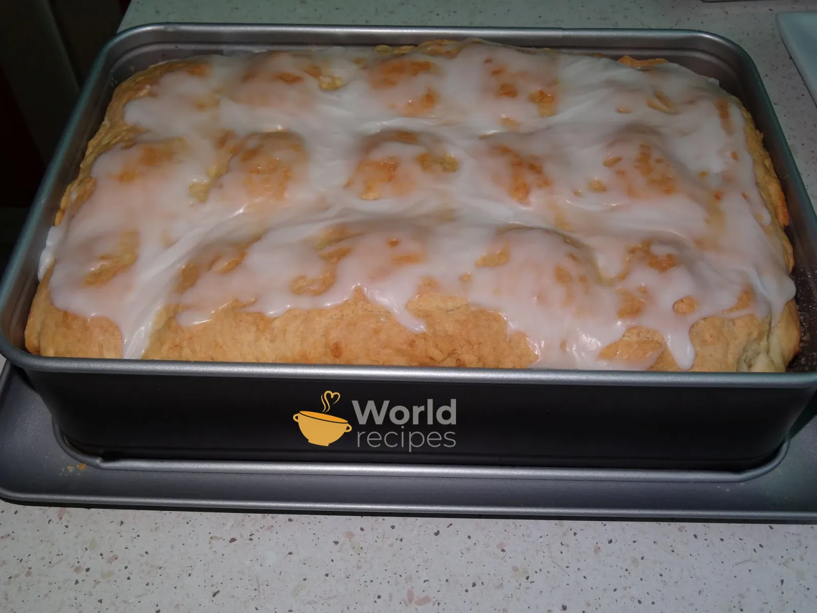 Jabłecznik z połówek jabłek z niespodzianką