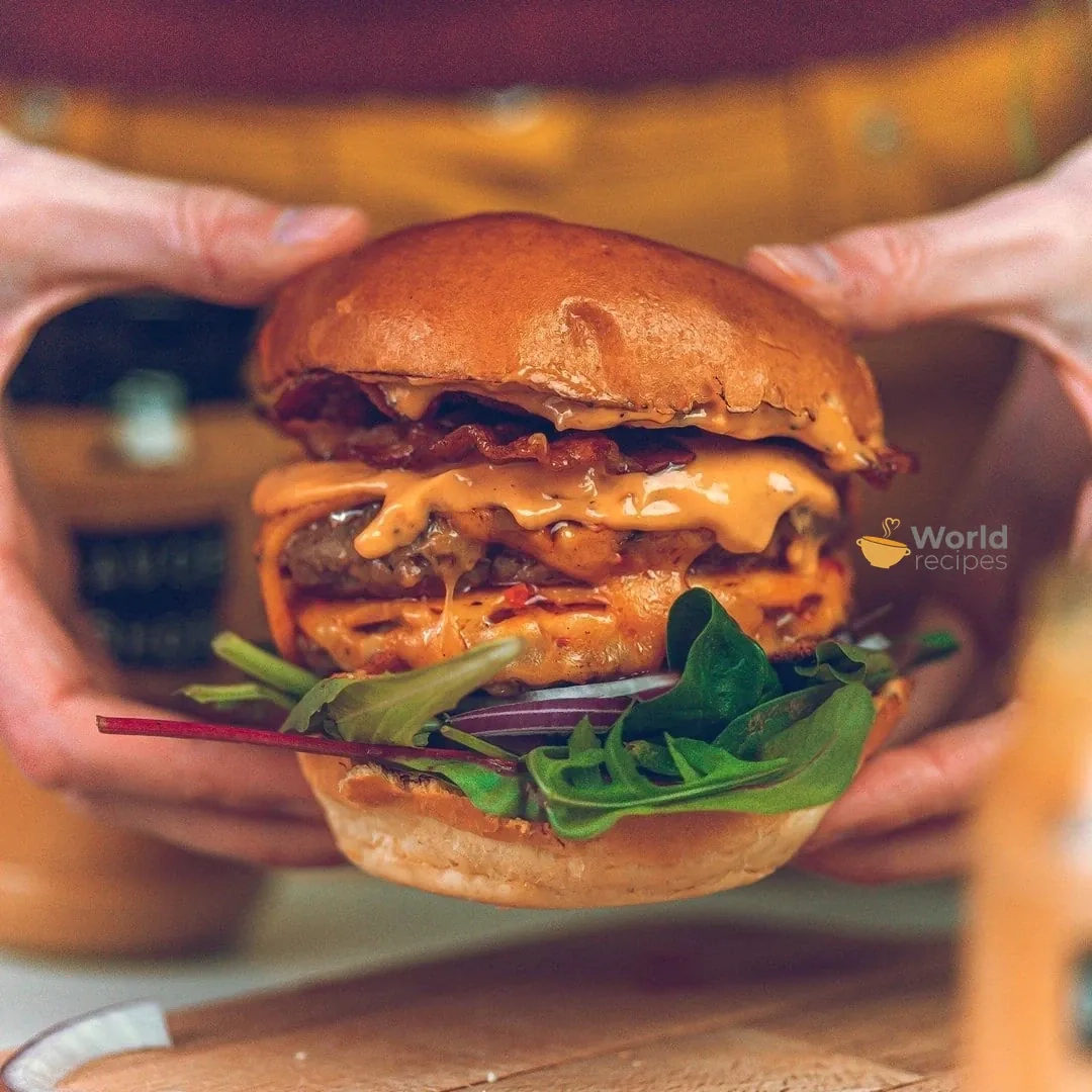 Klassischer Cheeseburger