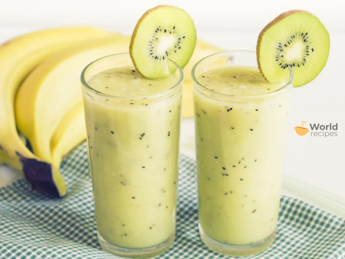 Koktajl z bananem i kiwi