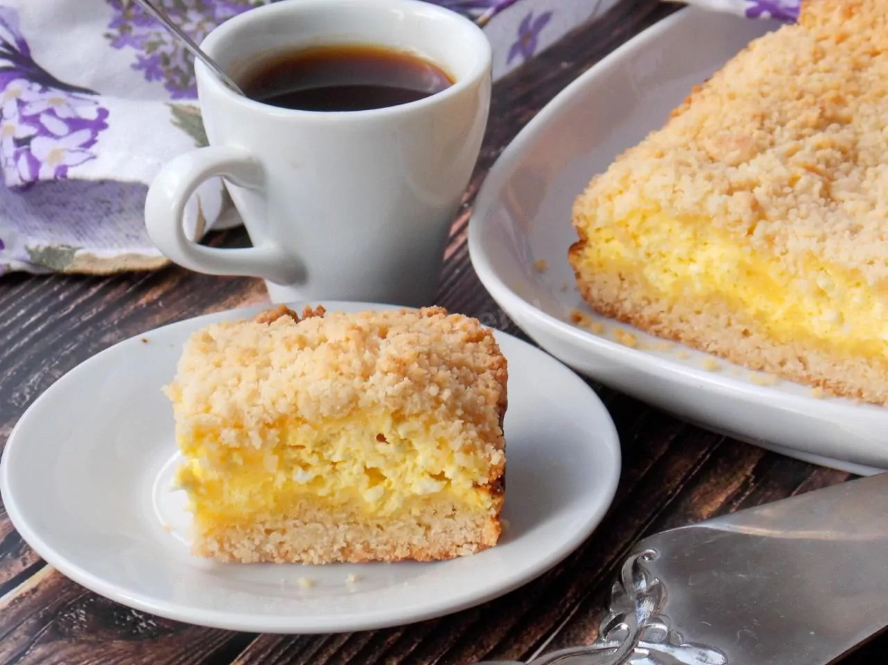 Kruche ciasto z twarogiem