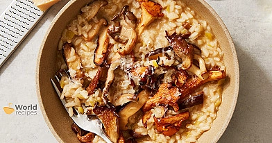 Jesienne risotto z grzybami leśnymi