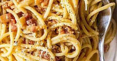 Fix spaghetti a la carbonara knorr