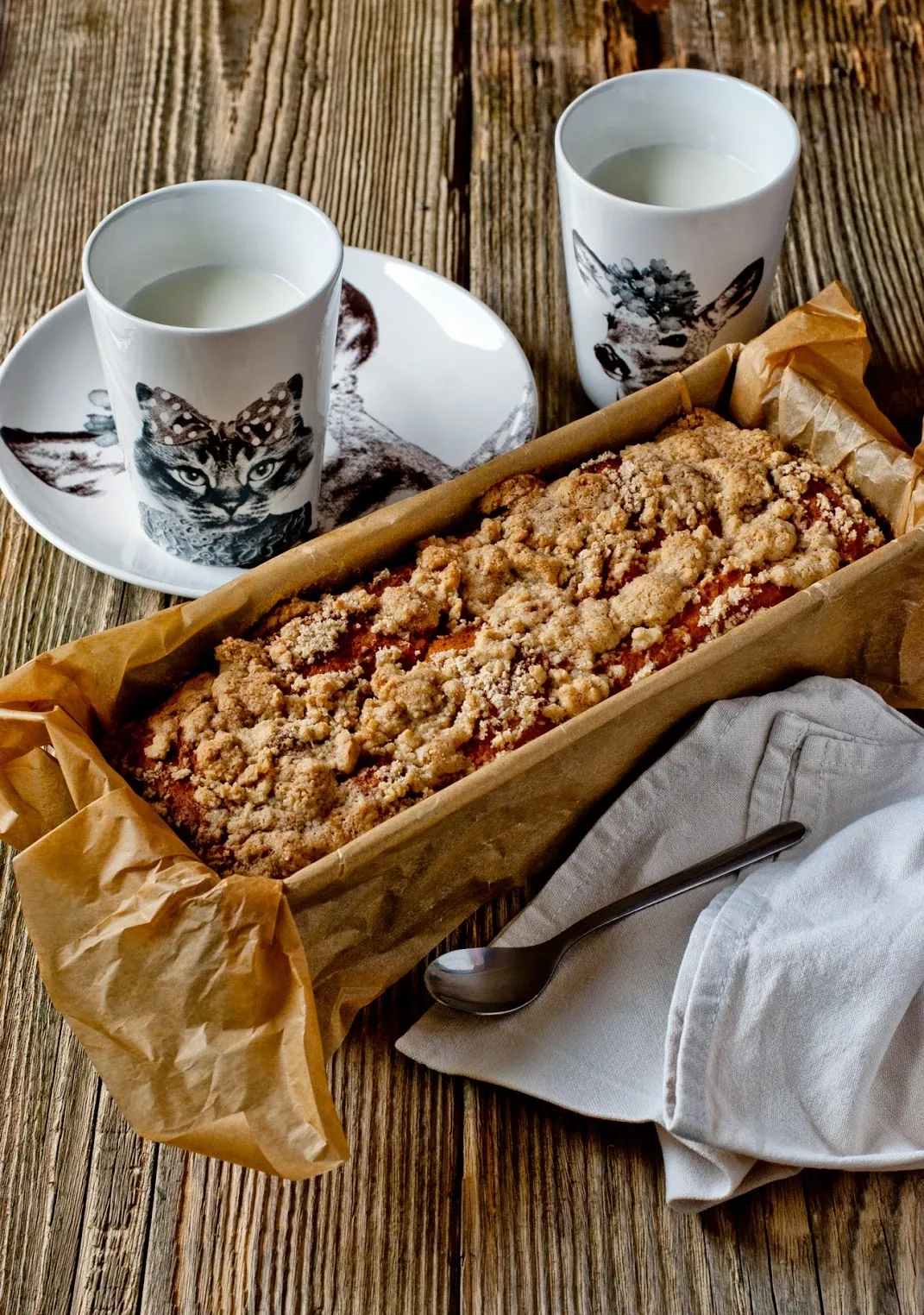 Szybka drożdżówka z kruszonką - bez wyrastania