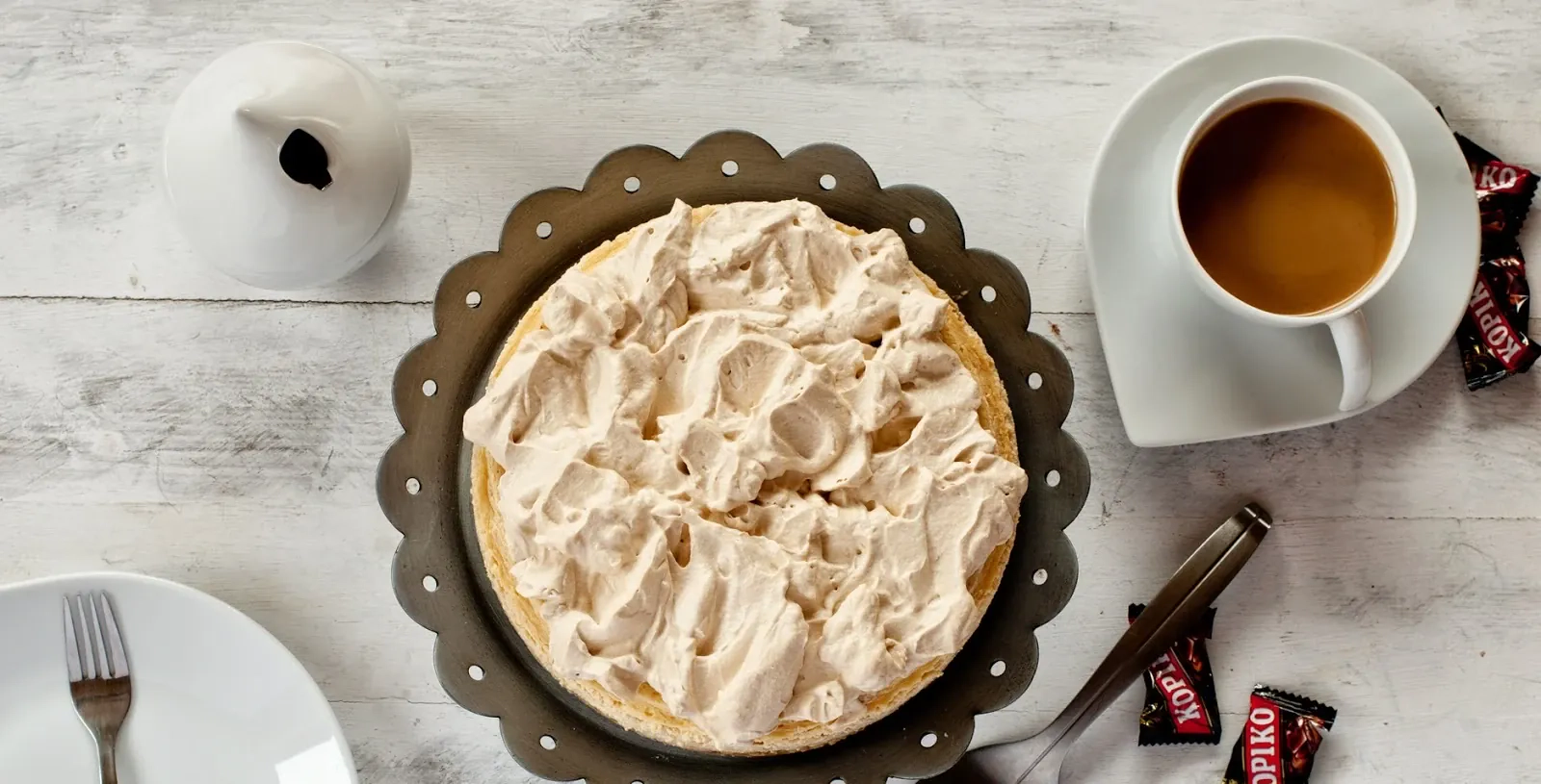 Śmietankowo-kawowy sernik z Kopiko