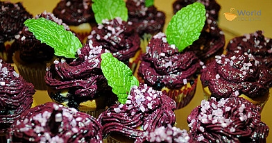 Jagodowe cupcakes - babeczki