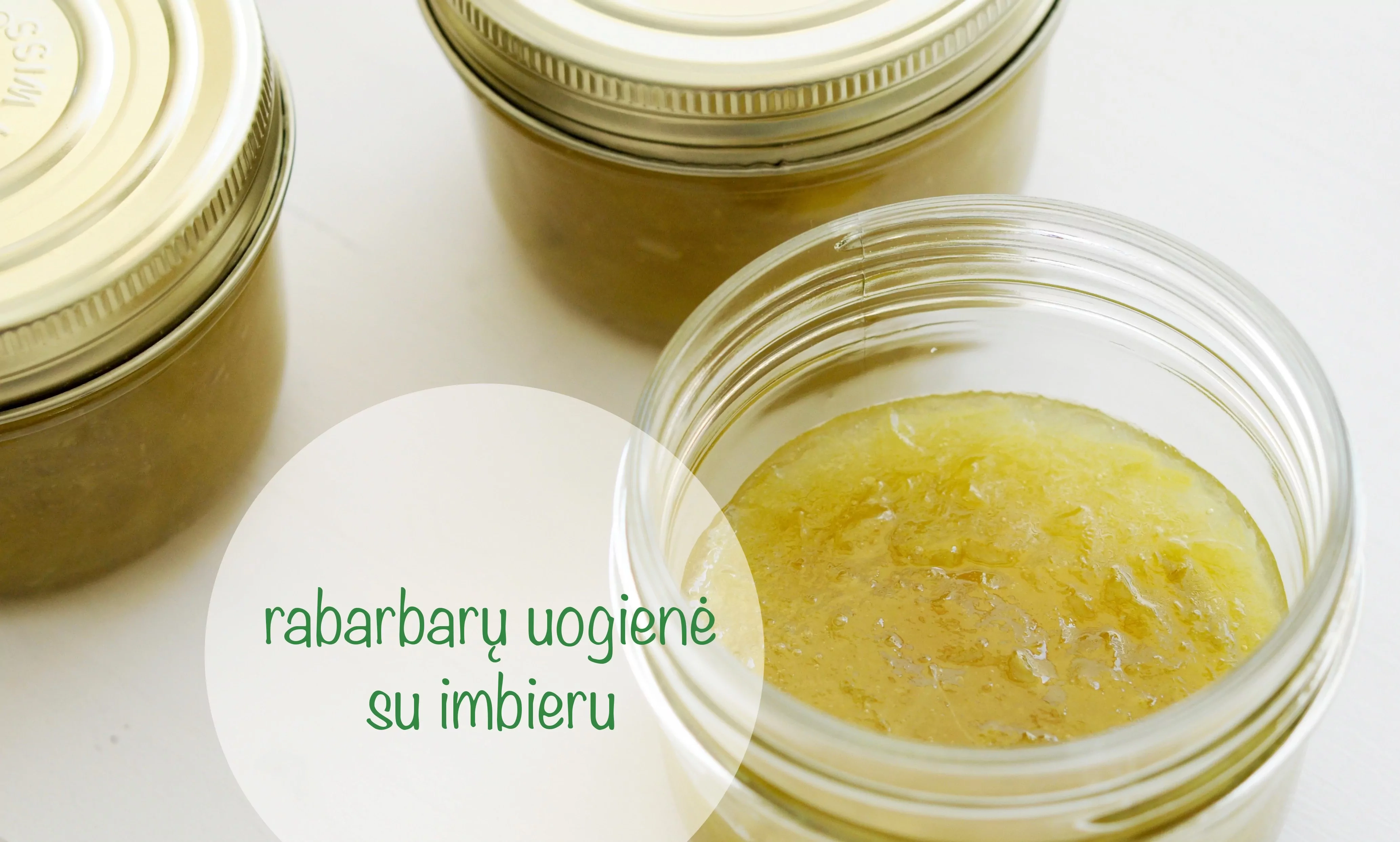 Rabarbarų uogienė su imbieru