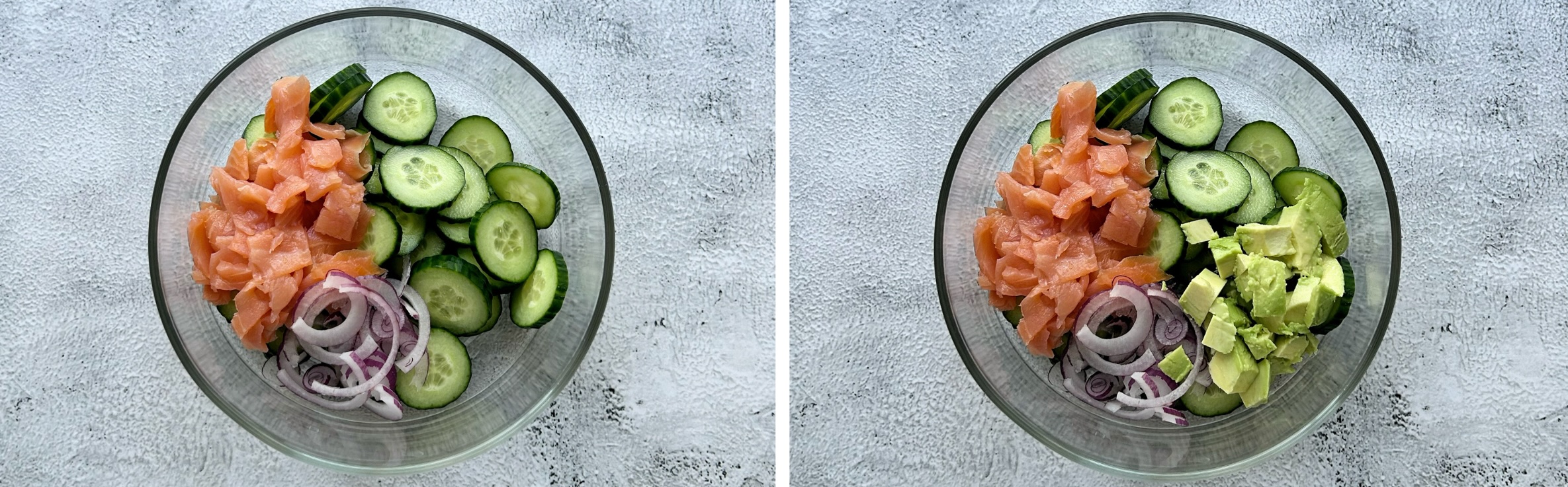 svogūnai ir avokadas pridėti