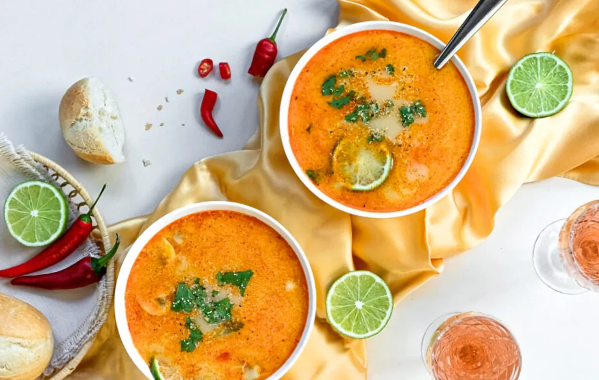 Daržovių sriuba su kokoso pienu