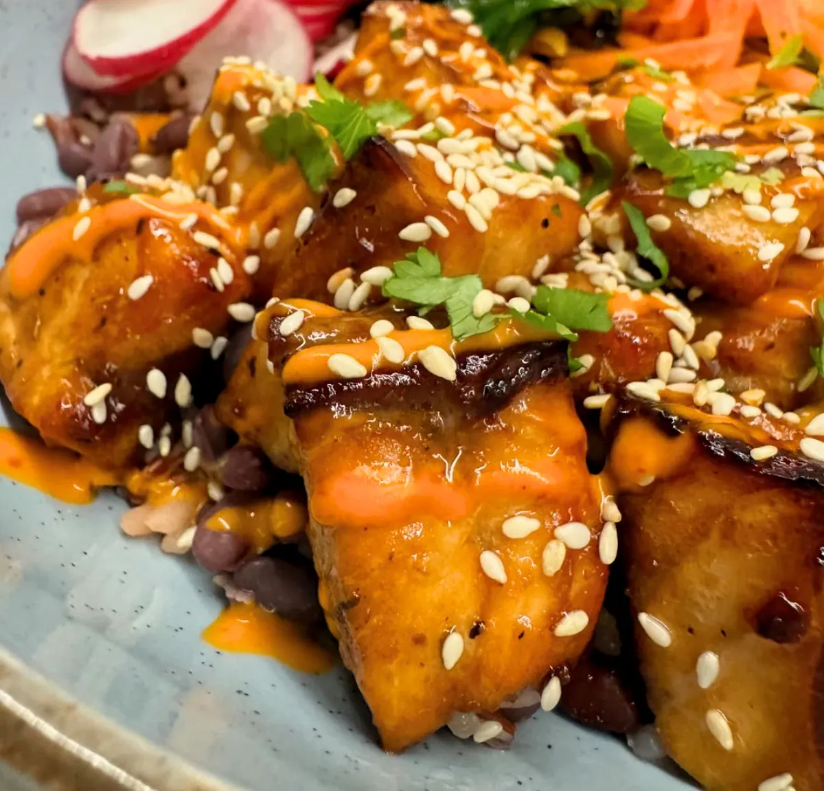 Teriyaki lašišos dubenėlis