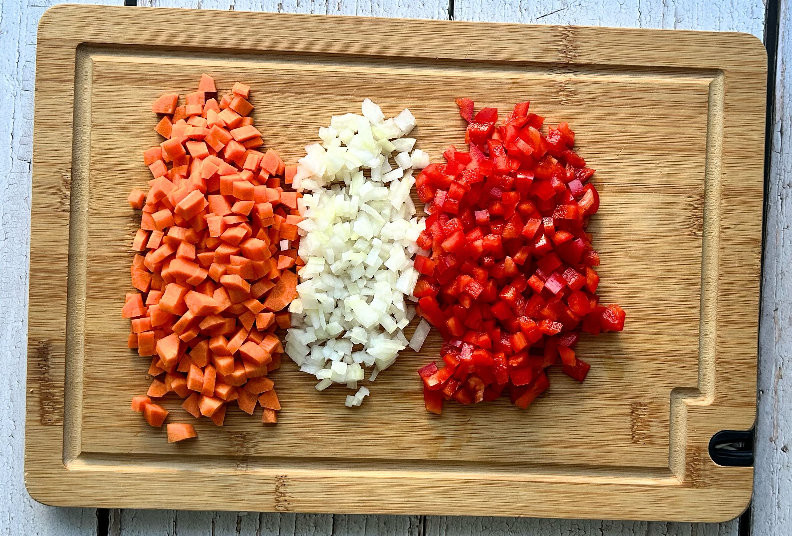 supjaustytos paprikos