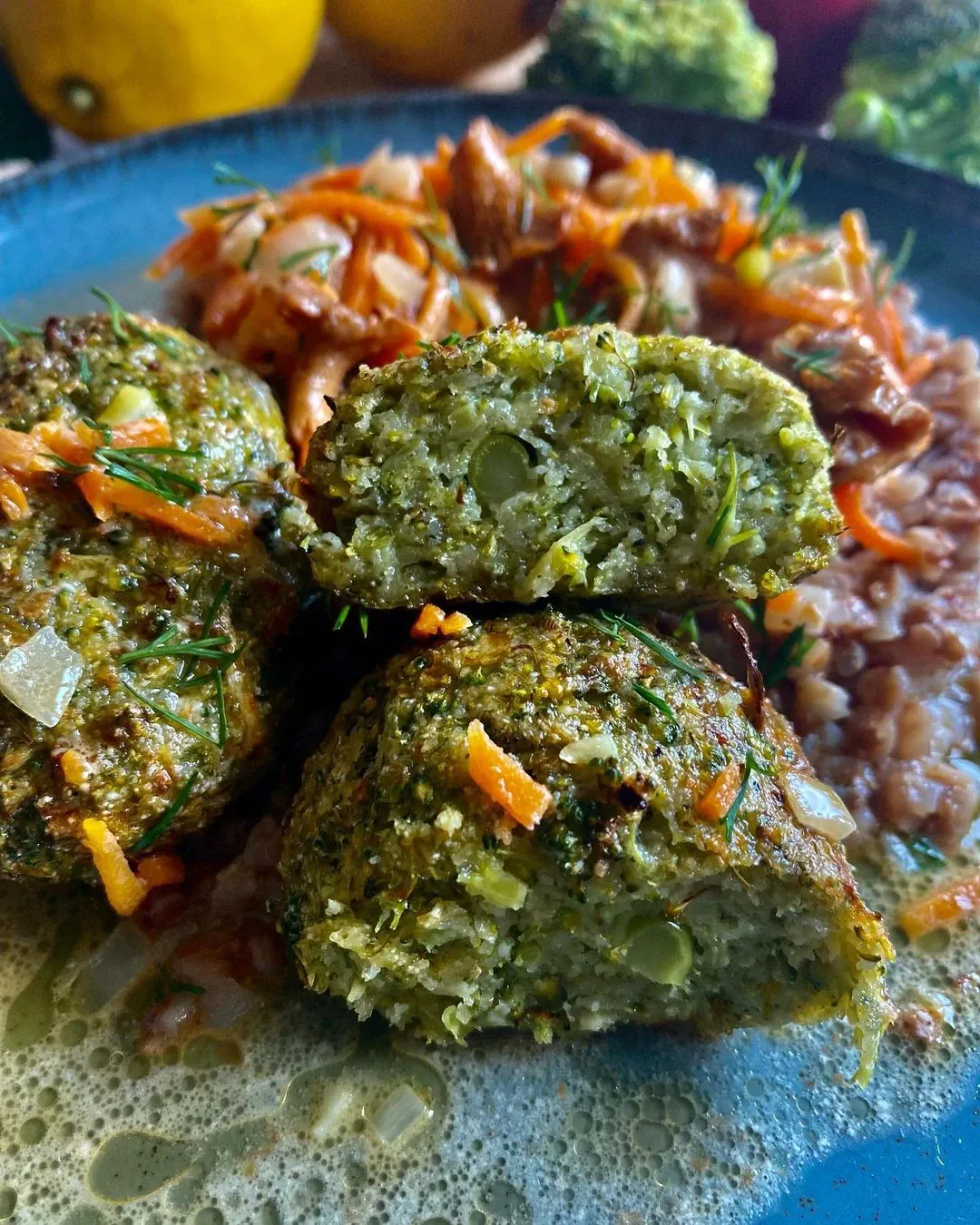 Brokolių kotletai su manais 🥦