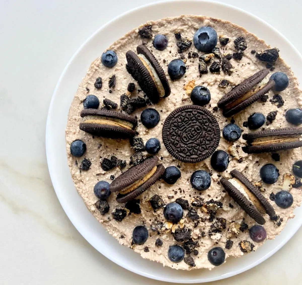 Nekeptas varškės tortas Oreo su rikota