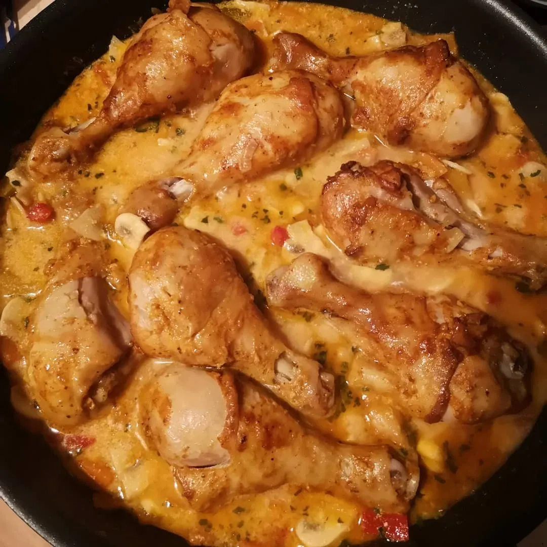 Vištiena daržovių ir pievagrybių padaže 🤤