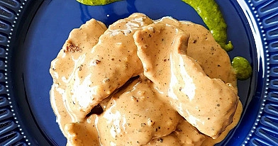 Grill vištiena pipiriniame-grietinėlės padaže