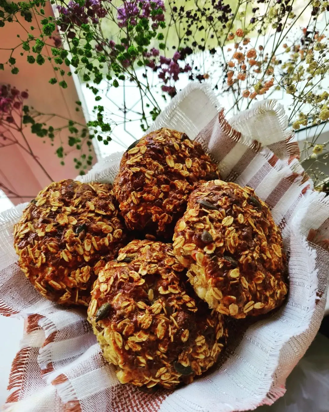 Avižinių dribsnių varškinės bandelės "Vandutės"