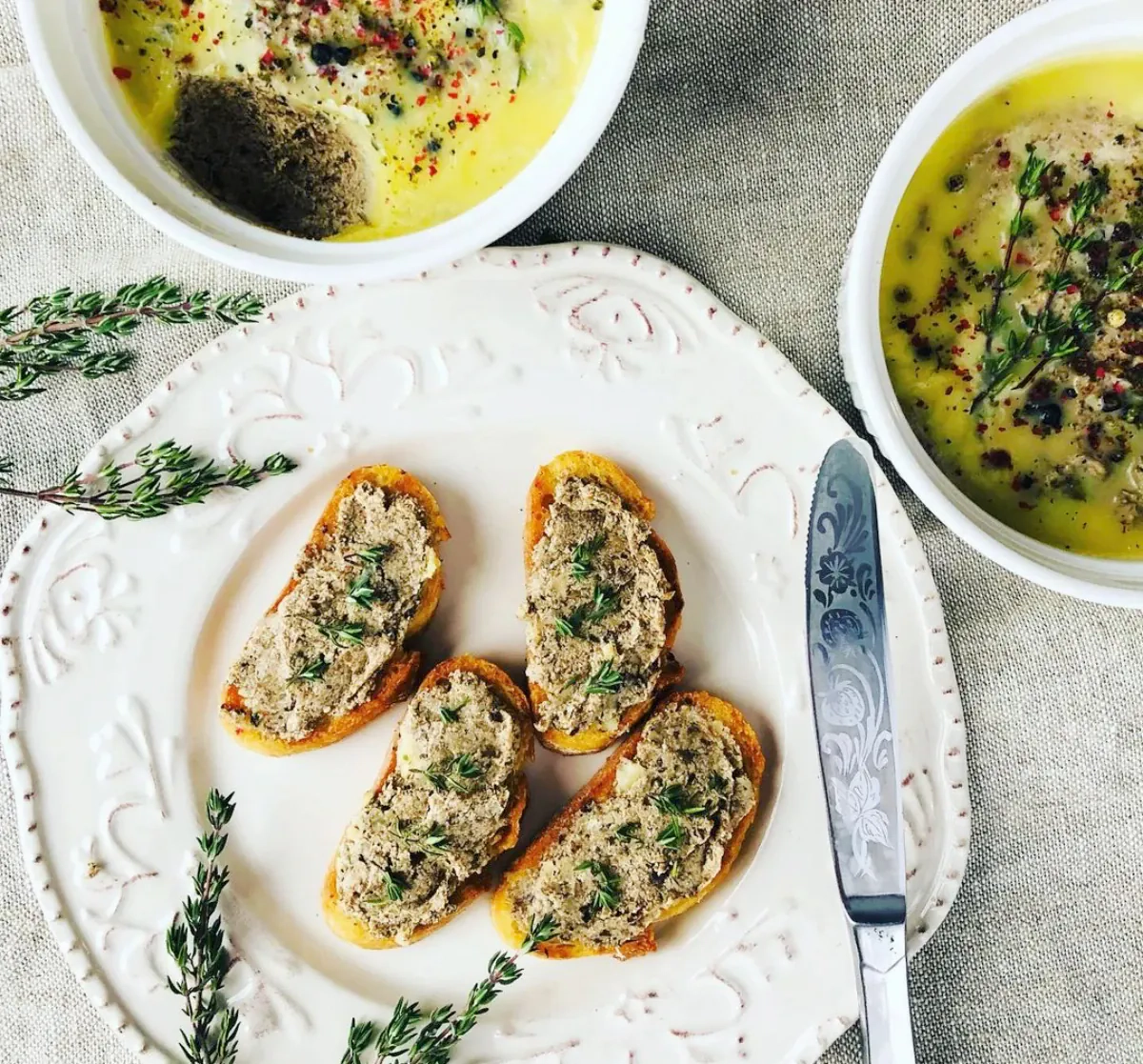 Džiovintų grybų ir rudųjų pievagrybių paštetas su maskarpone