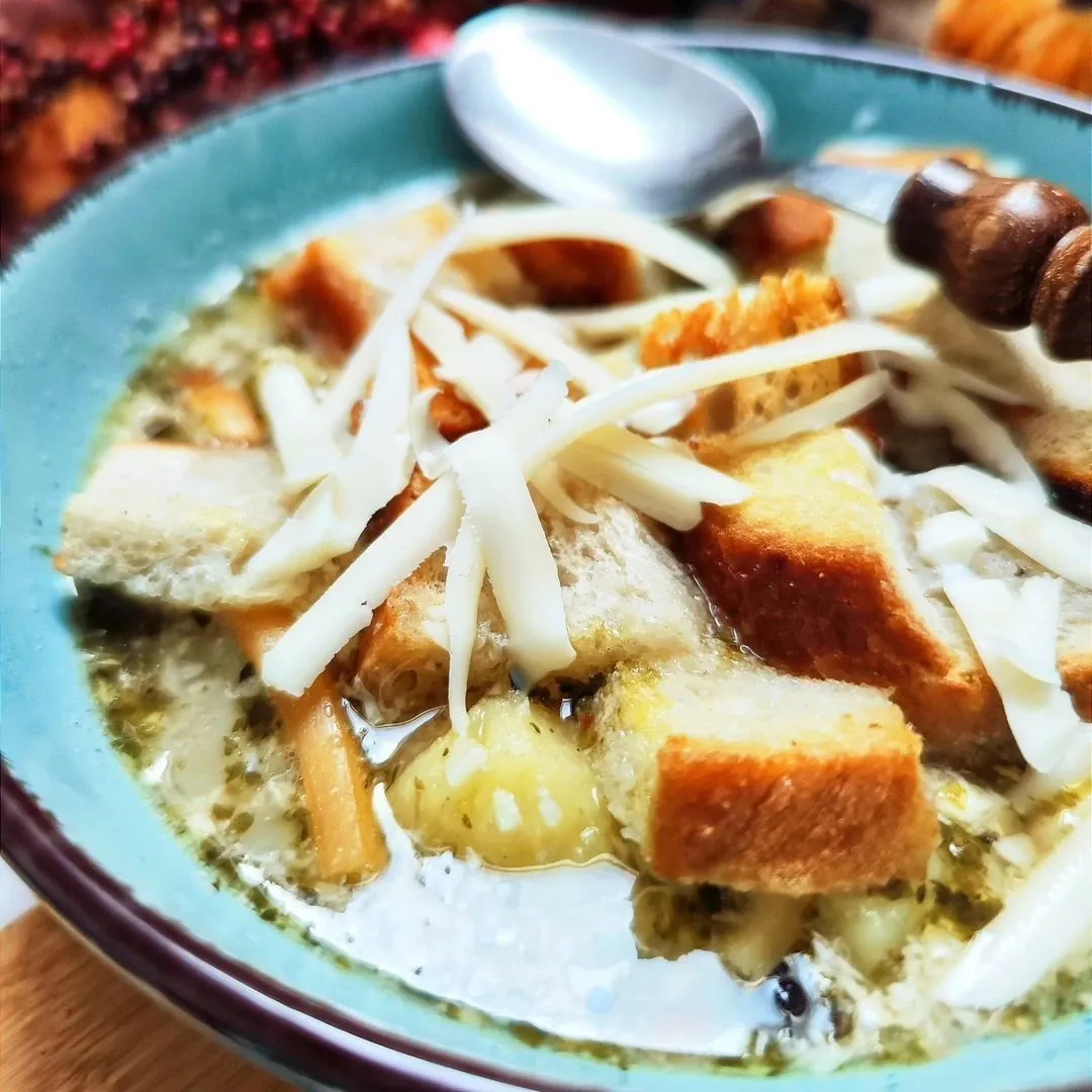 Česneková polévka - Czeska zupa czosnkowa Česneková polévka - Czeska zupa czosnkowa