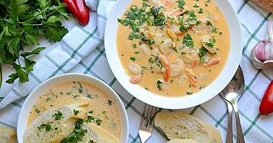 Krevetės su čili ir kokosų pienu 🍤