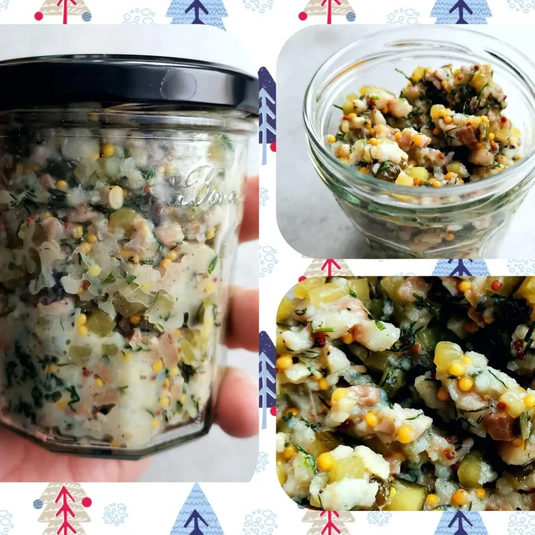 Greitas silkės tartaras su agurkais ir garstyčiomis