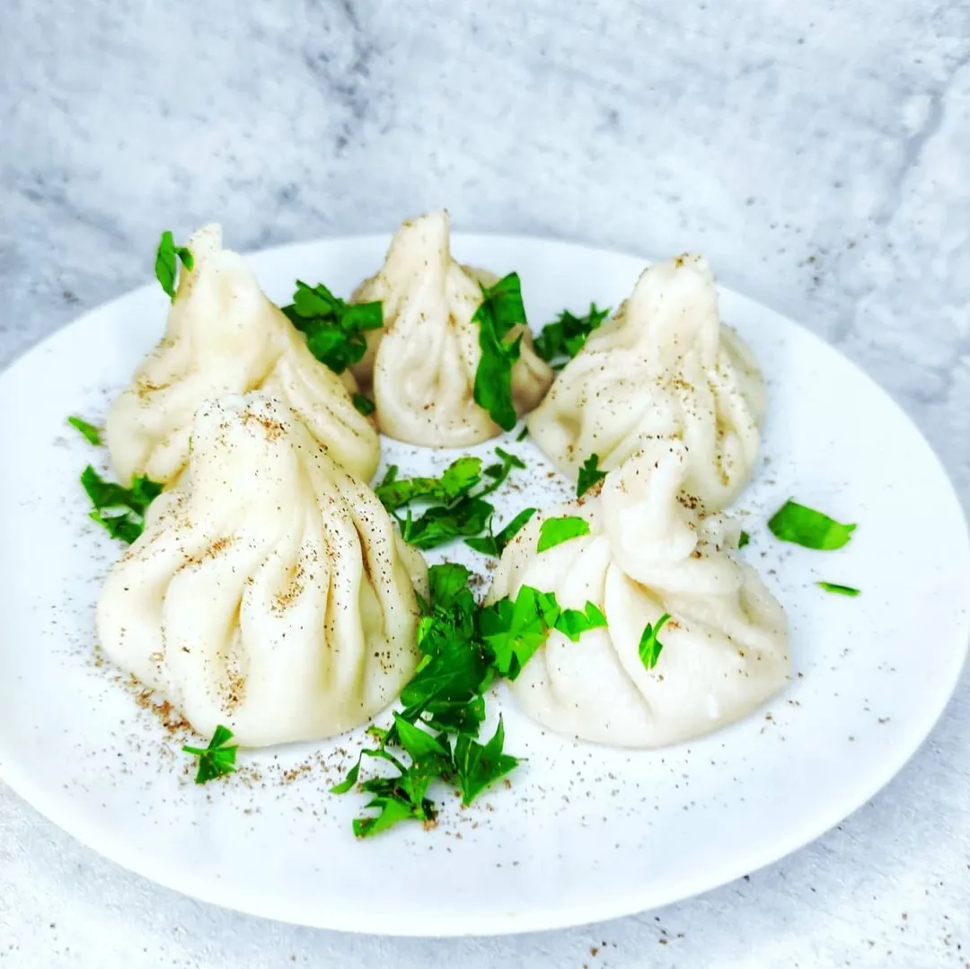 Naminiai gruziniški Chinkali koldūnai su mėsa