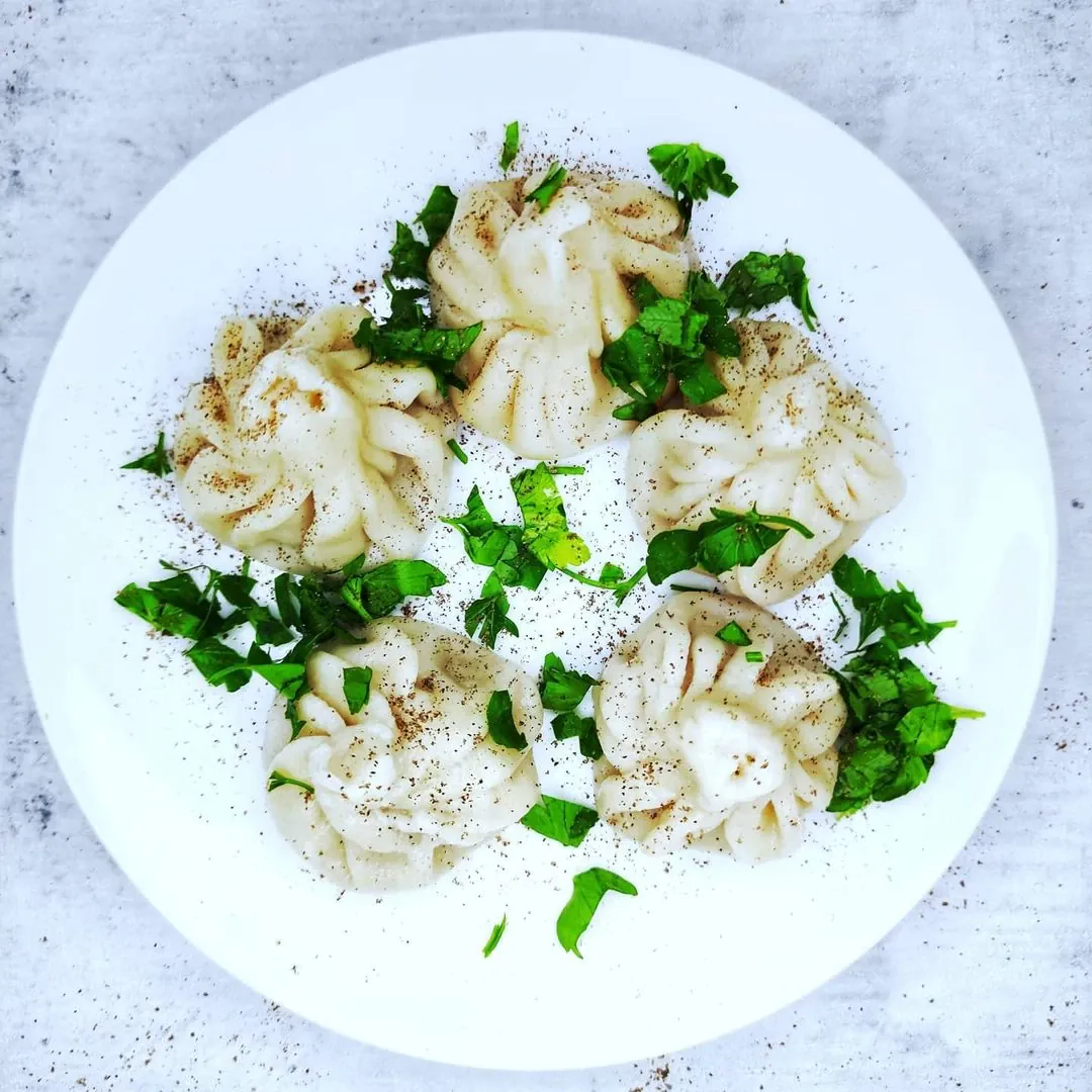 Naminiai gruziniški Chinkali koldūnai su mėsa