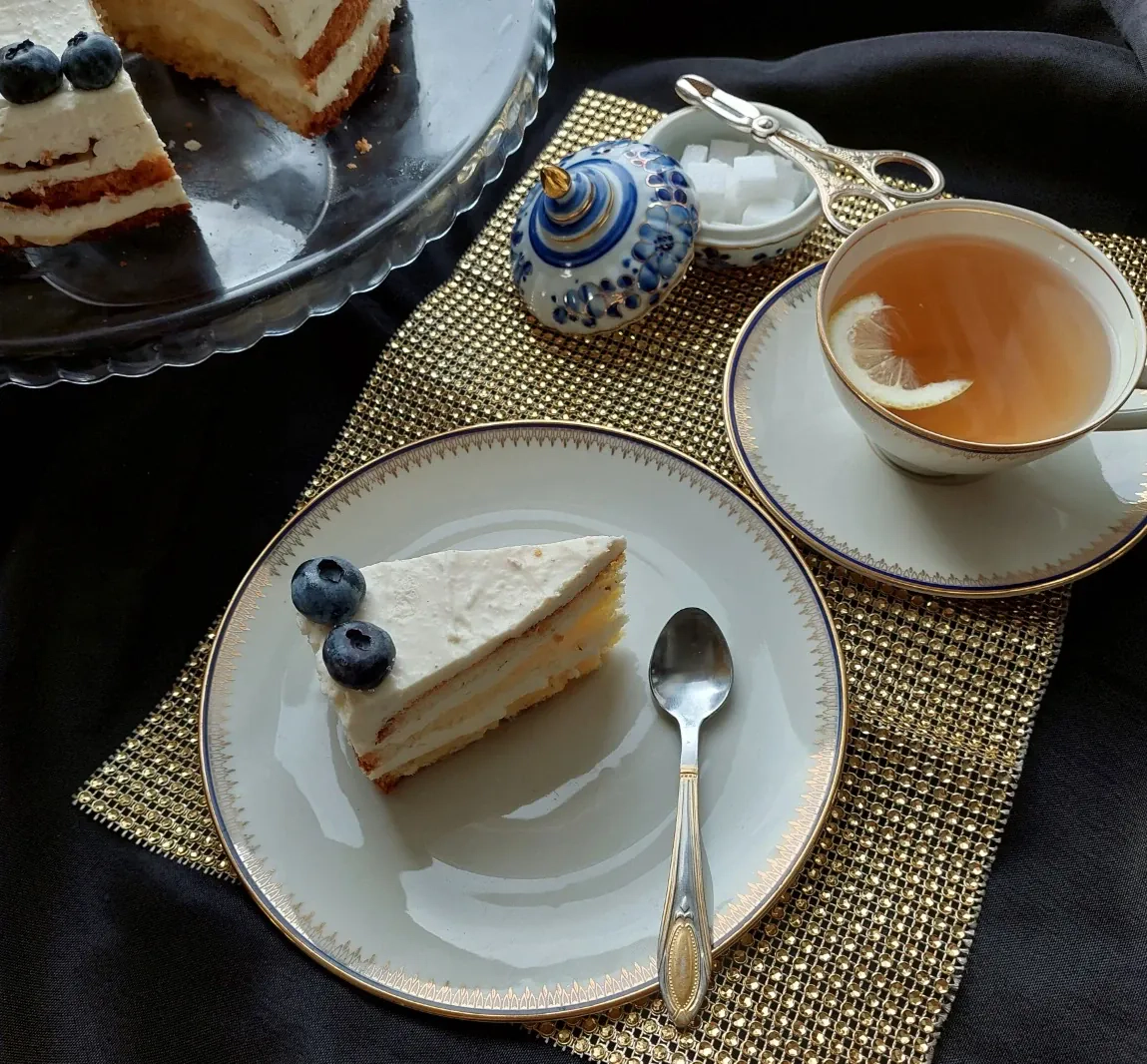 Maskarponės tortas su citrininiu kremu